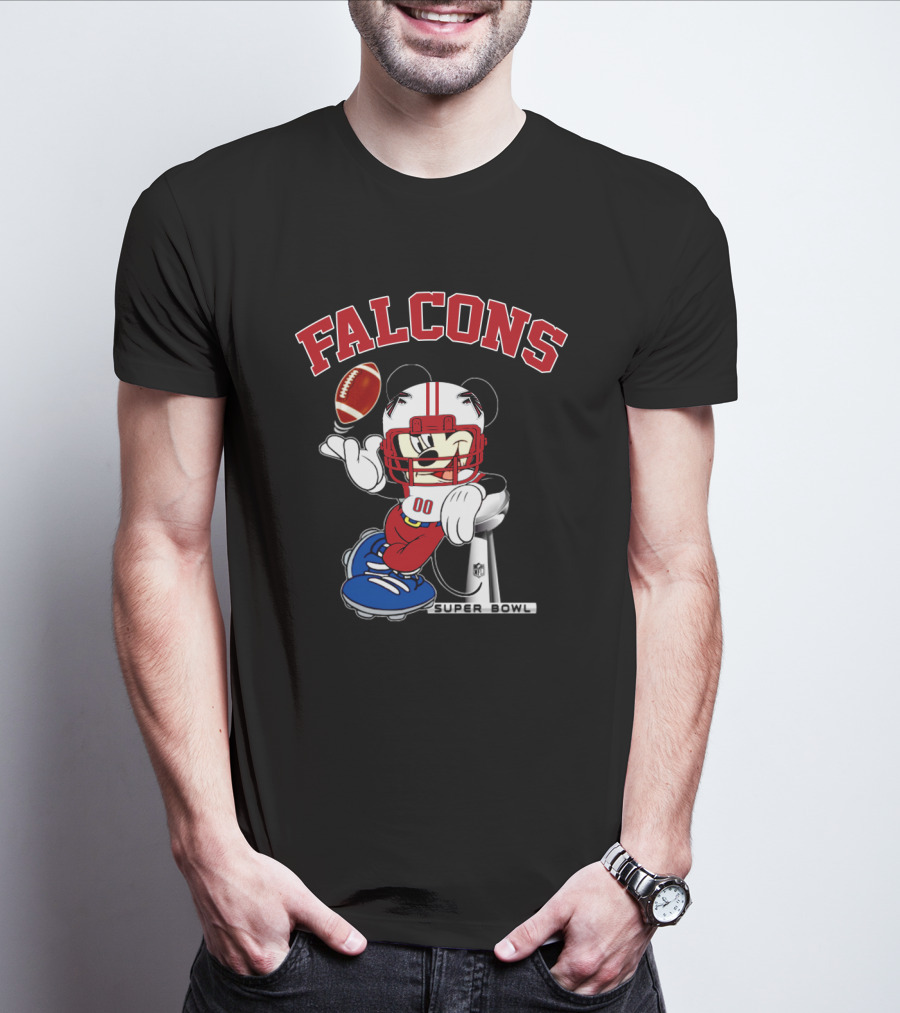 Falcons Nfl Mickey Super Bowl Football T-Shirt