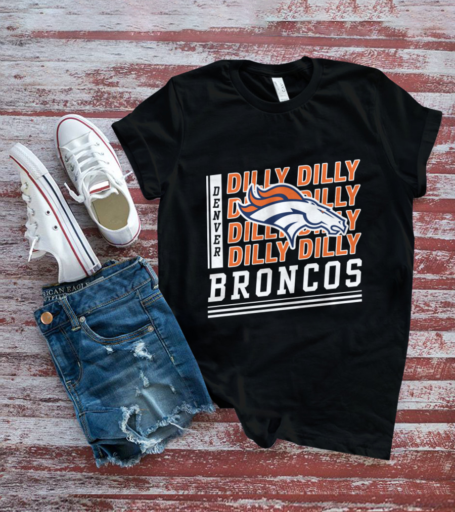 Denver Broncos Dilly Dilly Broncos Bud Light Football Team T-Shirt