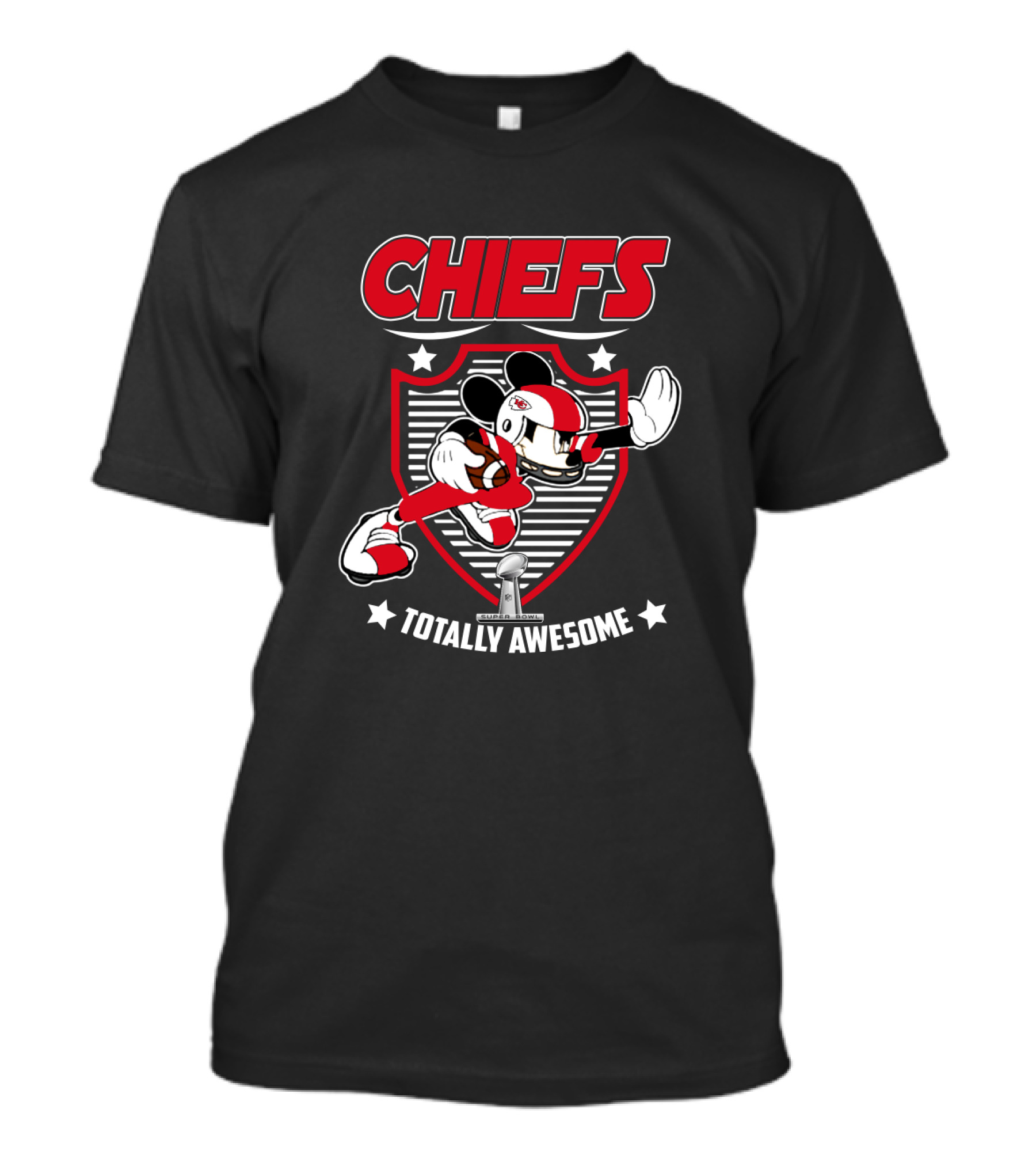 Chiefs Totally Awesome Football Character Badge T-Shirt