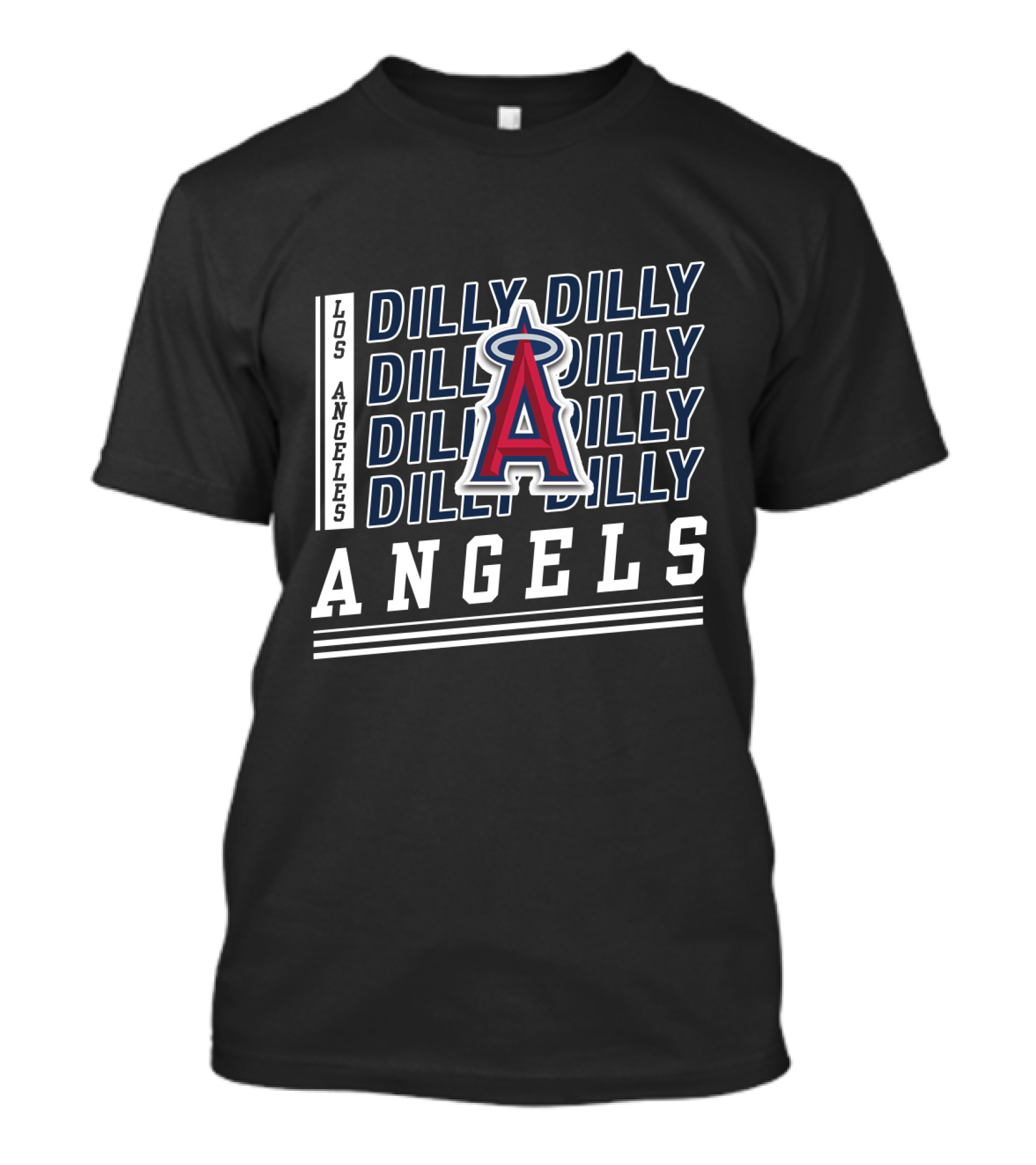 Los Angeles Angels Dilly Dilly Repeated Graphic With Team T-Shirt