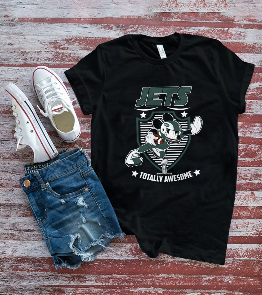Jets Totally Awesome New York Jets Mickey Fans T-Shirt