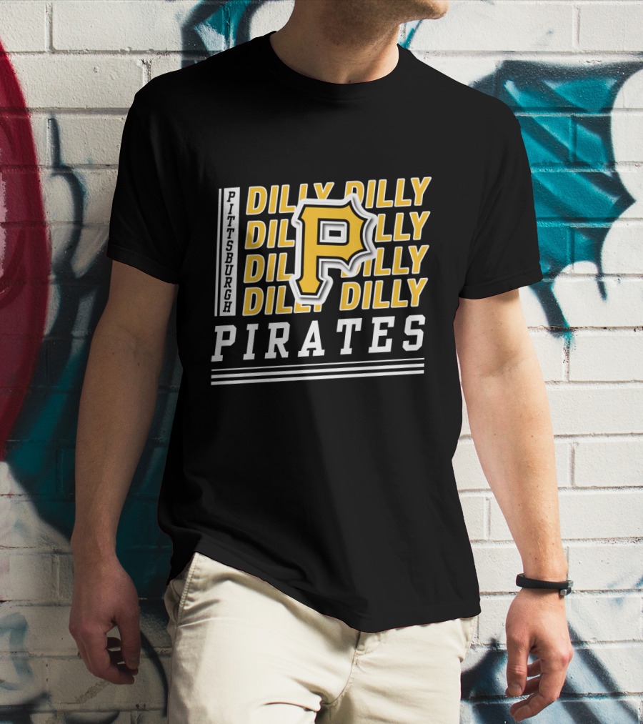 Pittsburgh Pirates Dilly Dilly P Logo Repeat T-Shirt