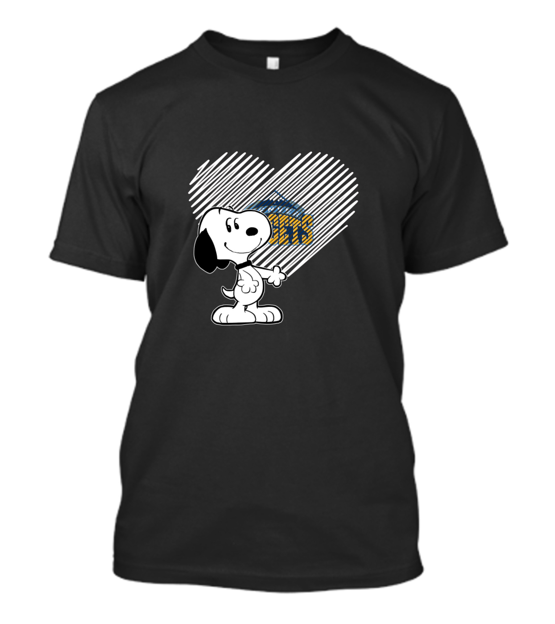 Snoopy Denver Nuggets Heart Fans T-Shirt