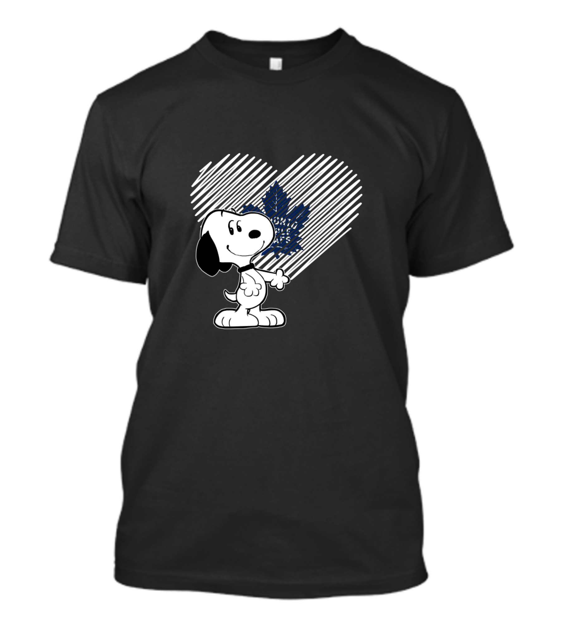 Snoopy Heart Toronto Maple Leafs Fan Peanuts Character T-Shirt