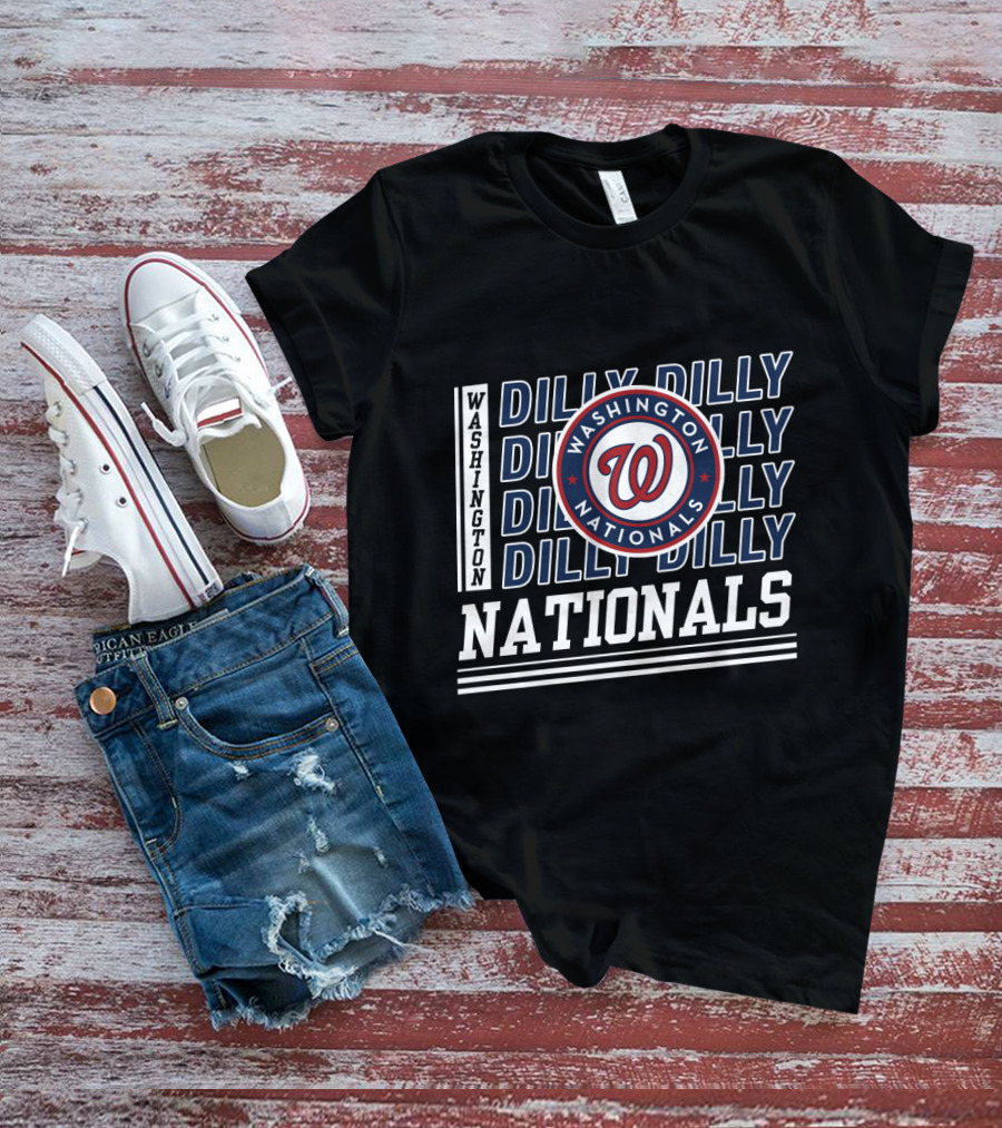 Washington Nationals Dilly Dilly Fans Logo Nationals T-Shirt