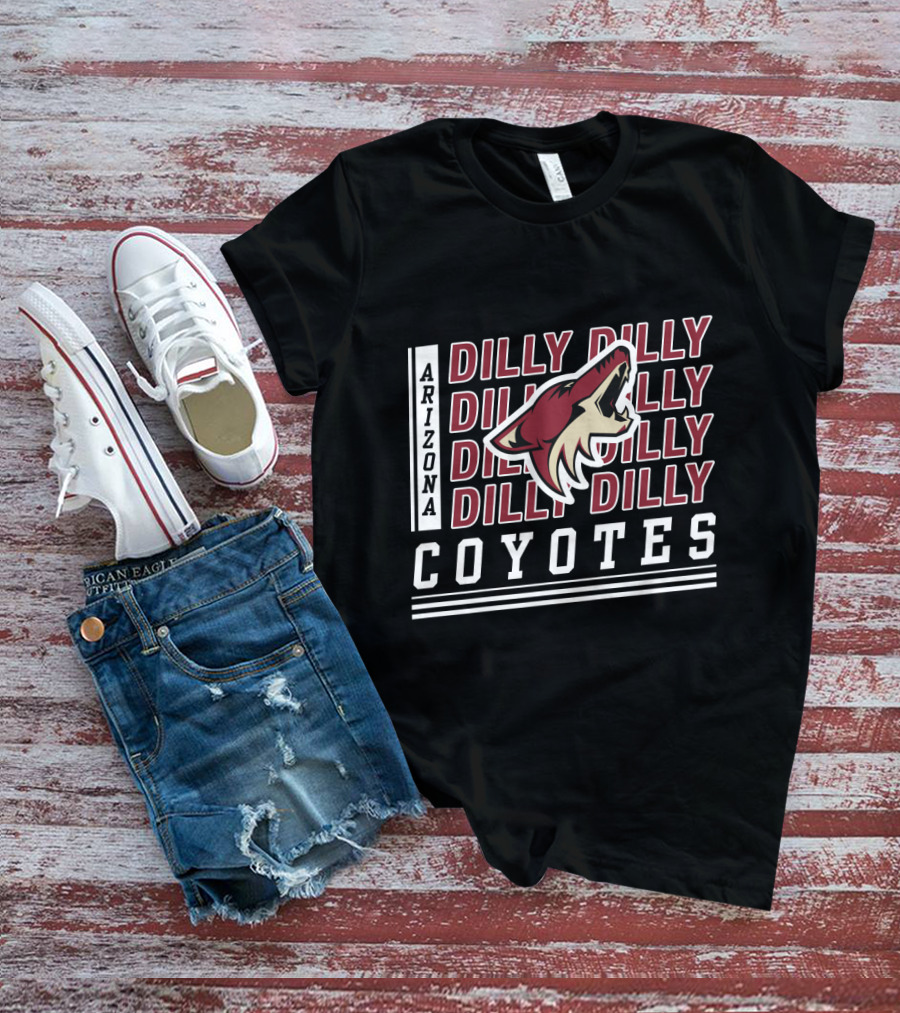 Arizona Coyotes Dilly Dilly Hockey Team Logo Fan Celebration T-Shirt