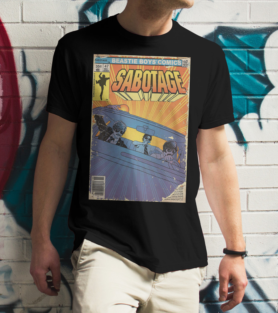 Beastie Boys Comics Sabotage 35¢ 47 Funny Ape 64B♯ Cover T-Shirt