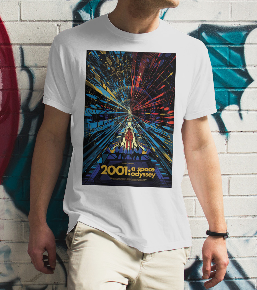 2001: A Space Odyssey Sci-Fi Psychedelic Explosion Astronaut Journey T-Shirt
