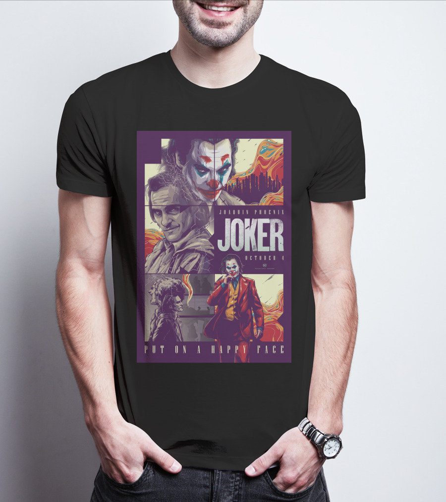 Joker Joaquin Phoenix October 4 Put On A Happy Face T-Shirt