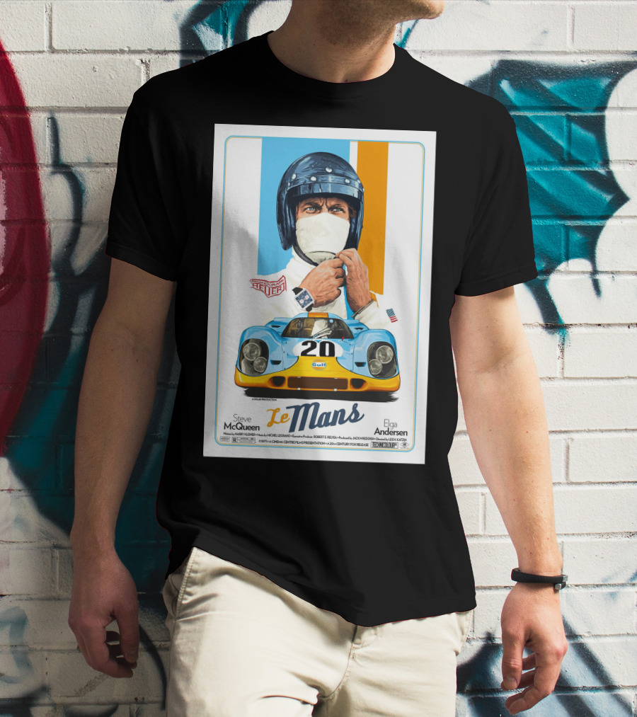 STEVE MCQUEEN LE MANS GULF DRIVER 20 ELGA ANDERSEN T-Shirt