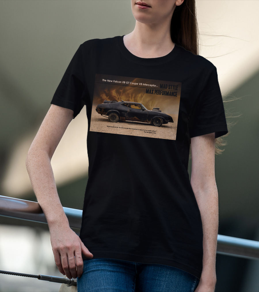The New Falcon XB GT Coupe V8 Interceptor Mad Style Max Performance T-Shirt