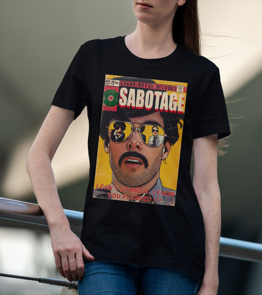 Grand Royal Records Sabotage Comic Cover No 6 May 94 I Can't Stand It I Know You Planned It T-Shirt