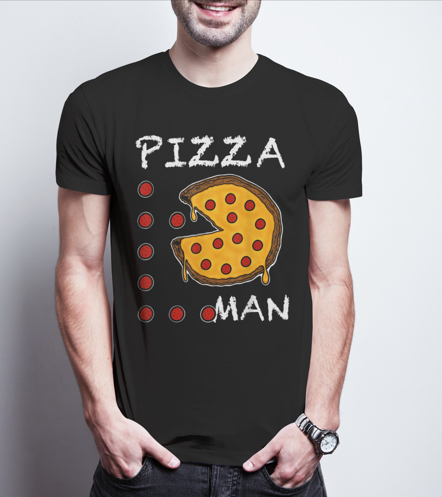 PIZZA MAN VIDEO GAMER PIZZA T-Shirt