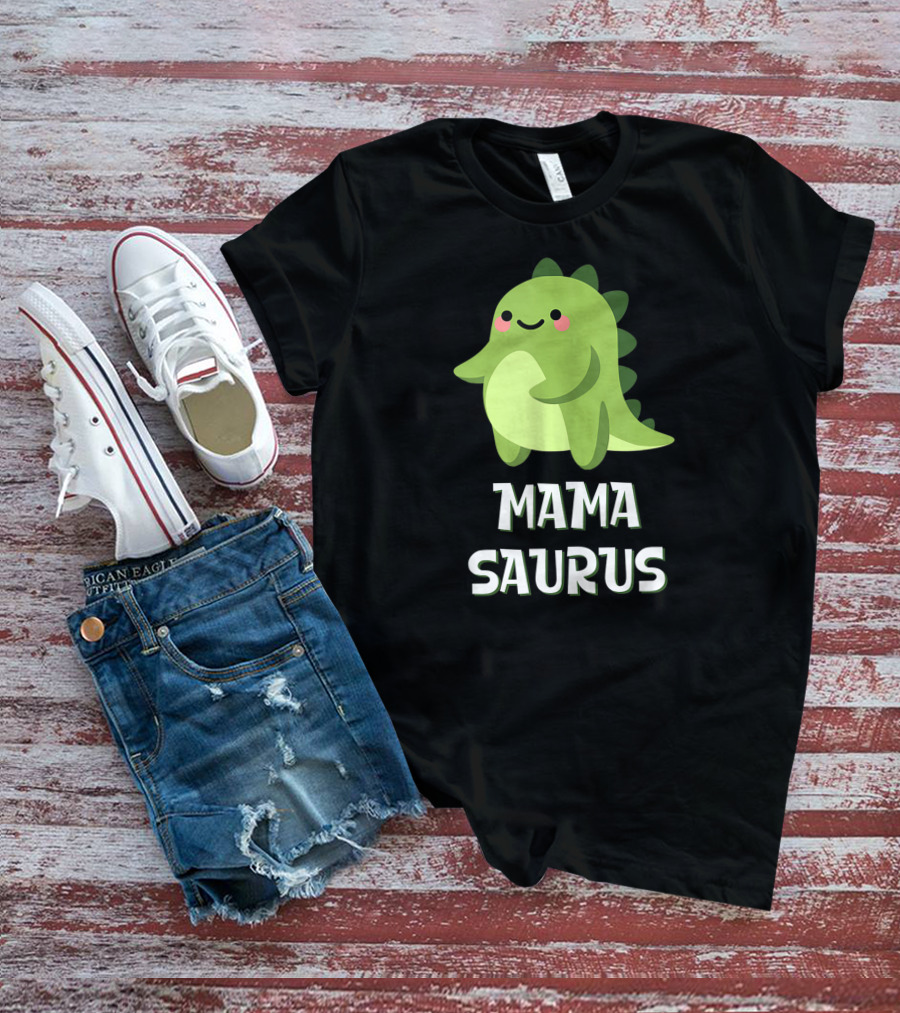 Mama Saurus Cute Dino Kawaii T-Shirt