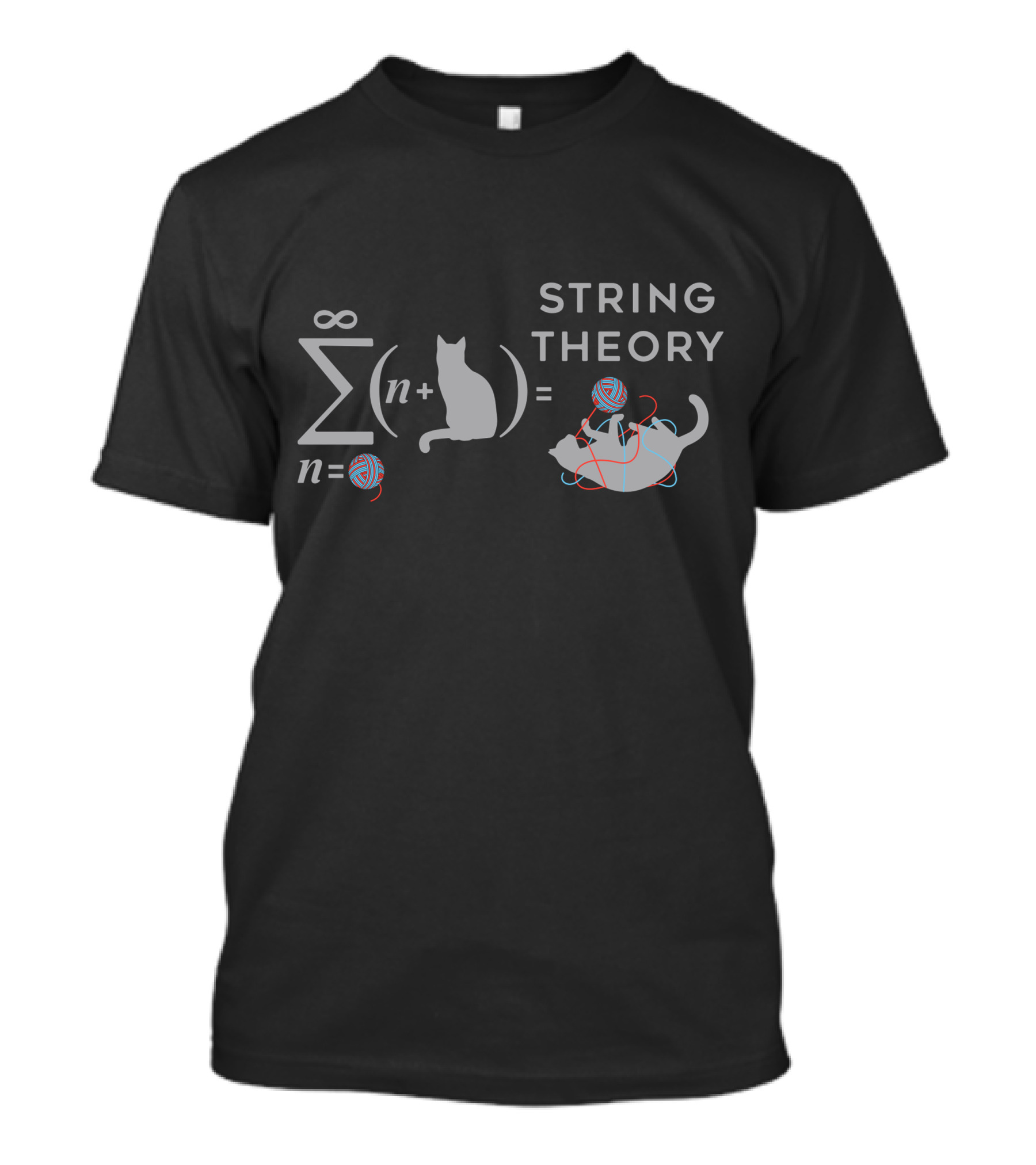 Sigma Cat Equation With Yarn String Theory T-Shirt