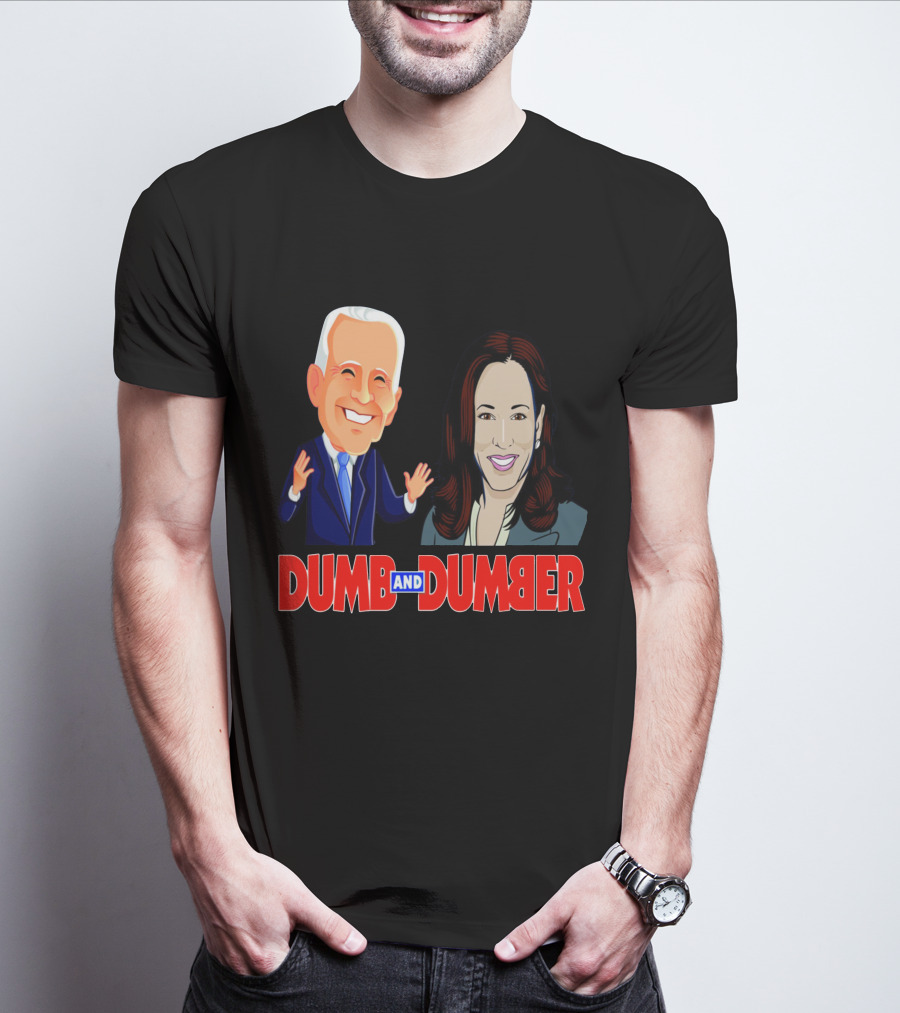 Dumb And Dumber Political Caricature Duo T-Shirt