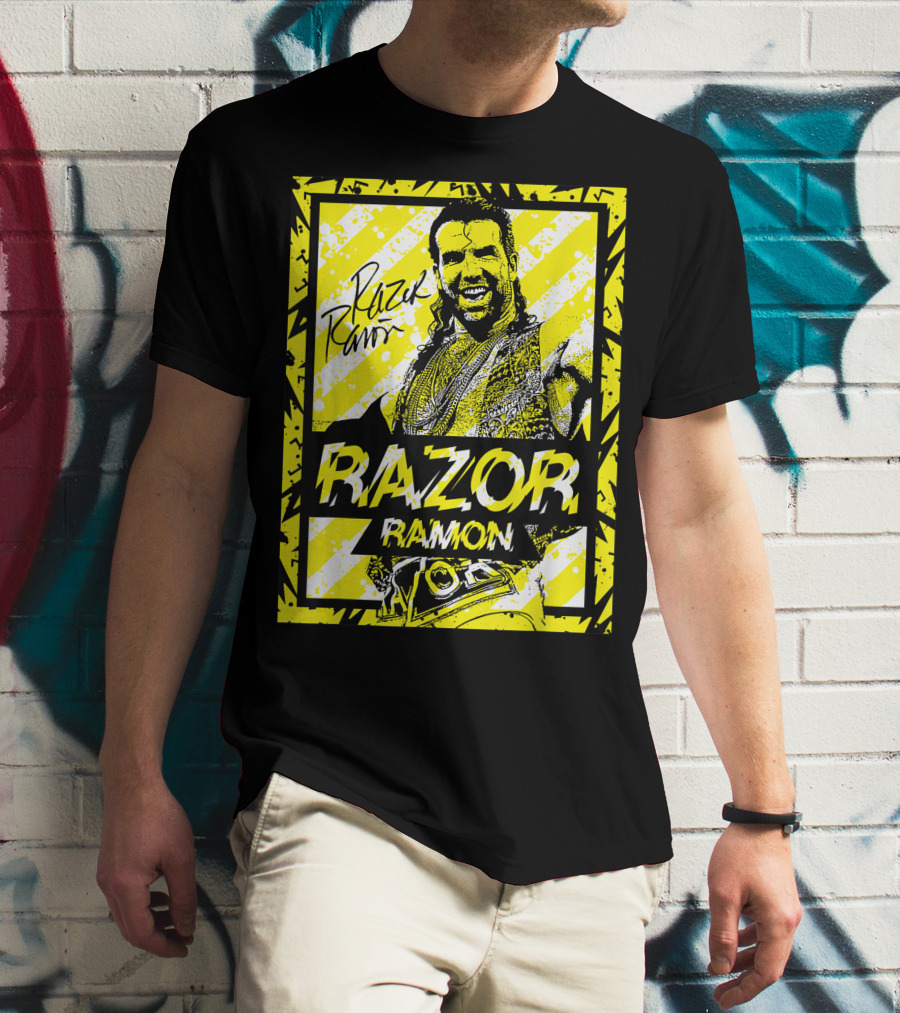 Razor Ramon Signature Yellow Stripes T-Shirt