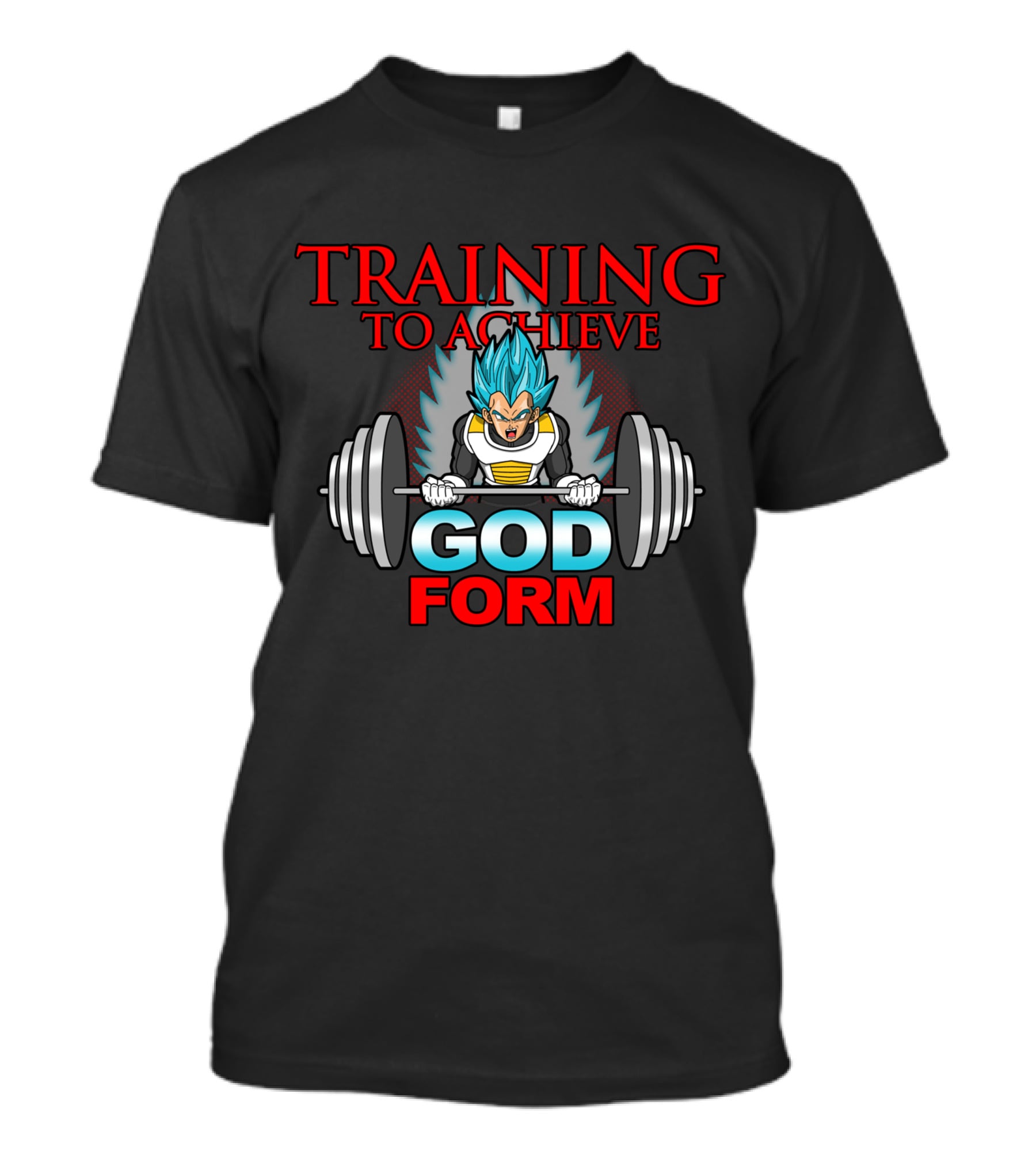 Training To Achieve God Form Weightlifting Warrior T-Shirt