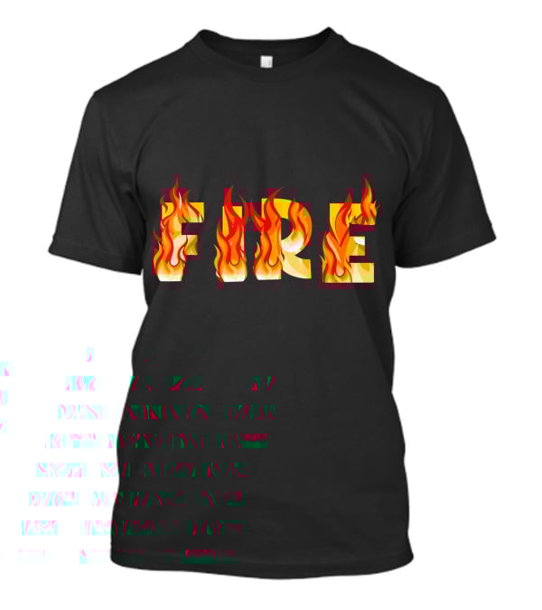 FIRE Couple DIY Flame Letters T-Shirt