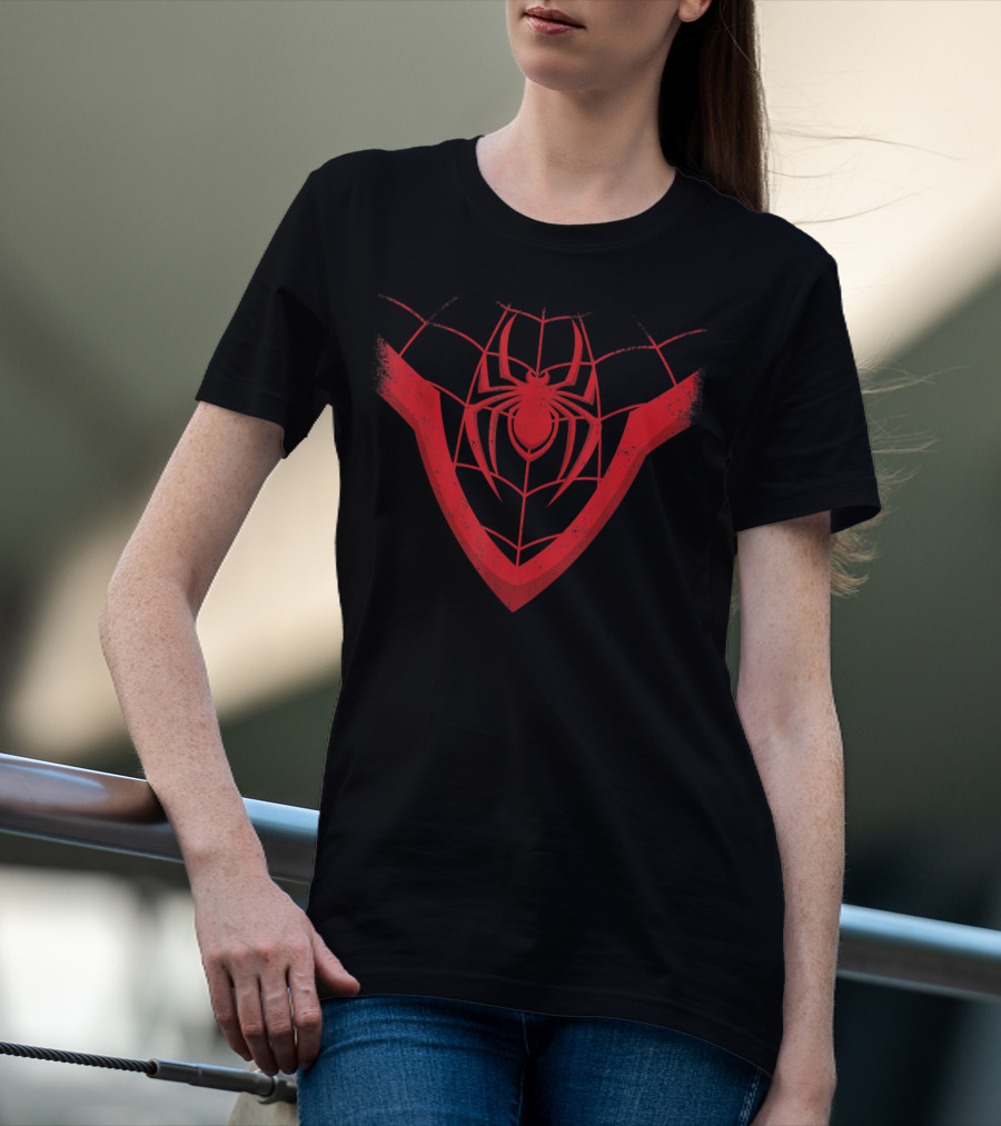 Miles Morales Spider Logo Halloween Man T-Shirt