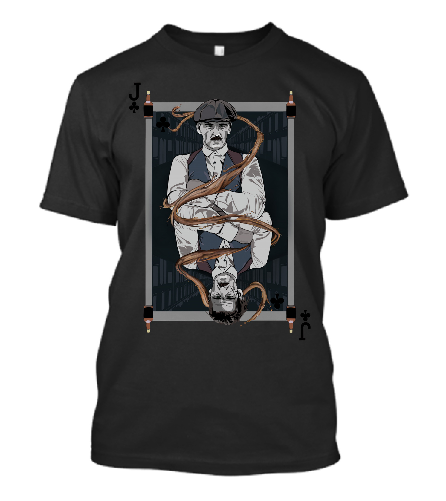 Arthur Shelby Playing Card Illustration Peaky Blinders T-Shirt