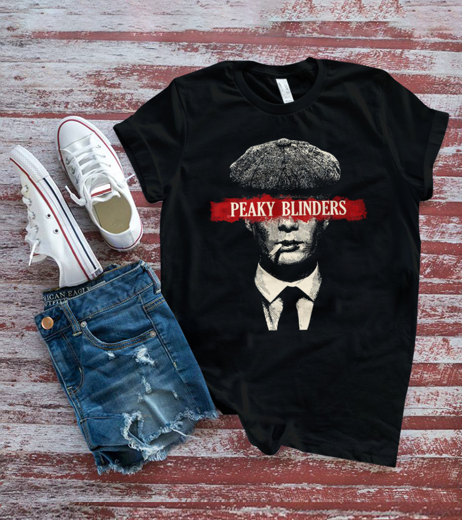 Peaky Blinders Smoking Man With Newsboy Cap T-Shirt