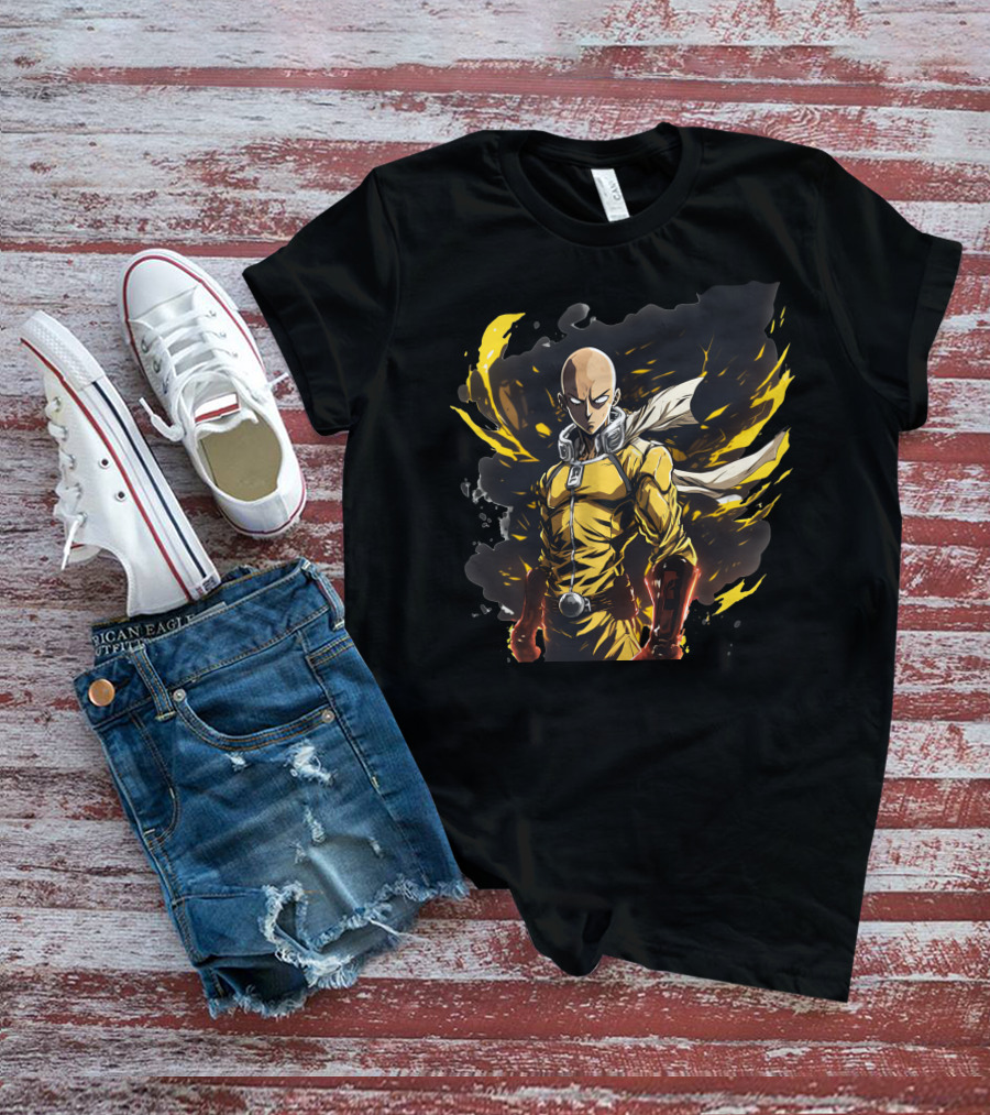 Saitama One Punch Man Heroic Anime Character T-Shirt