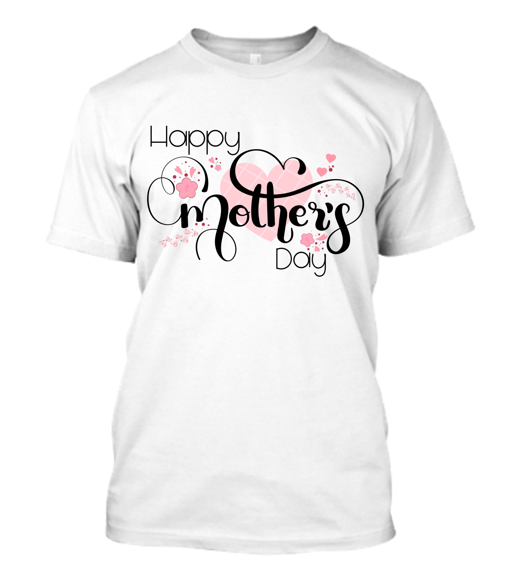 Happy Mother's Day Hearts And Flowers T-Shirt