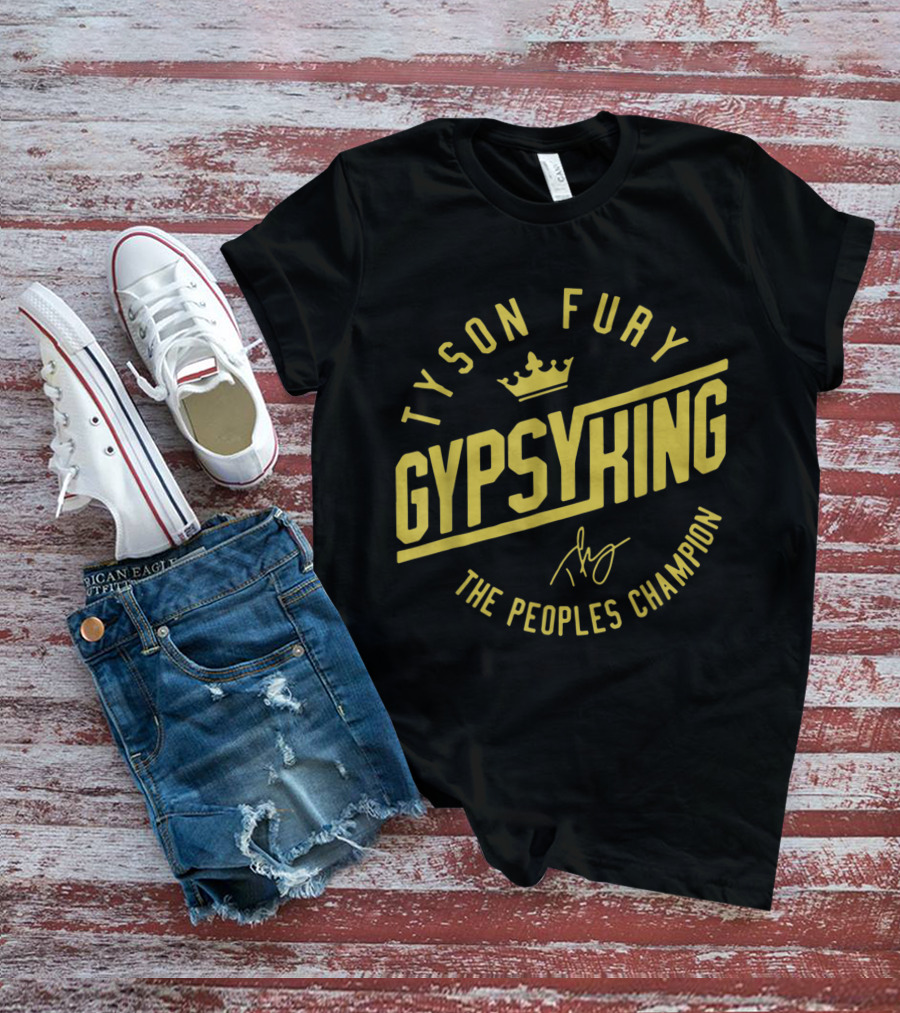 Tyson Fury Gypsy King Crown Logo The Peoples Champion T-Shirt