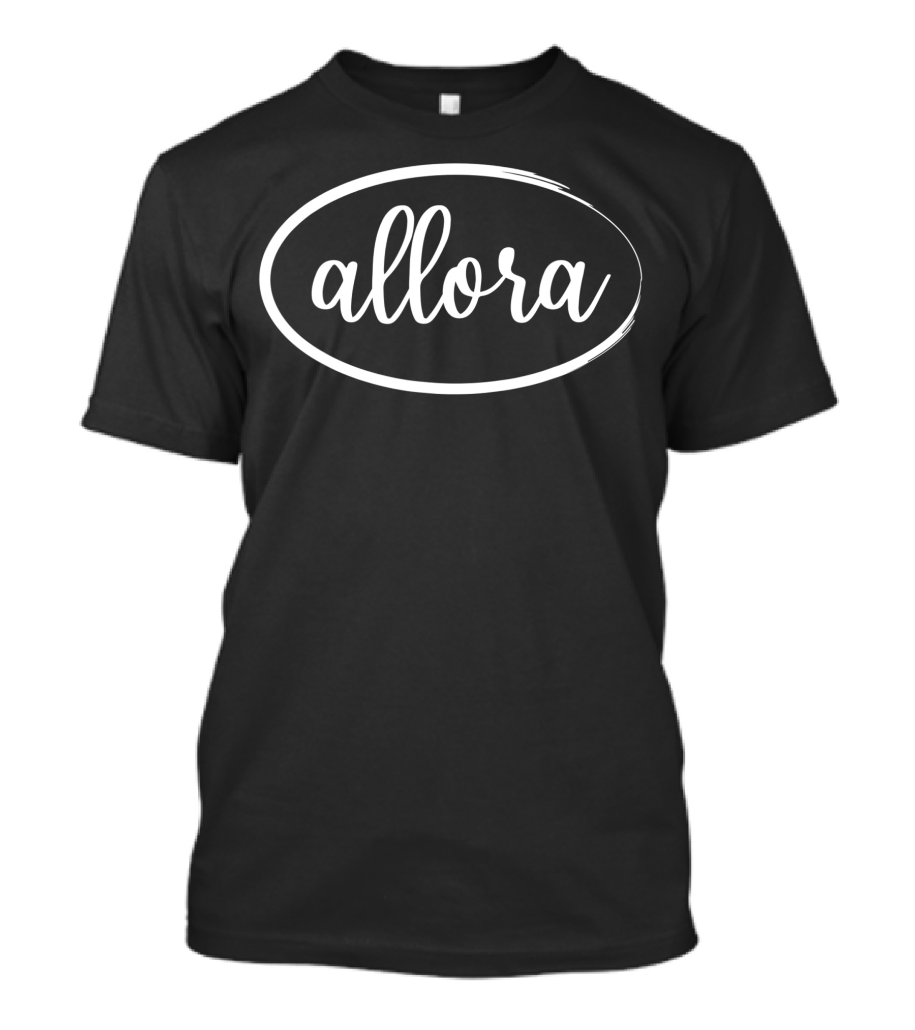 Allora Italia Quote Italia Oval Script T-Shirt