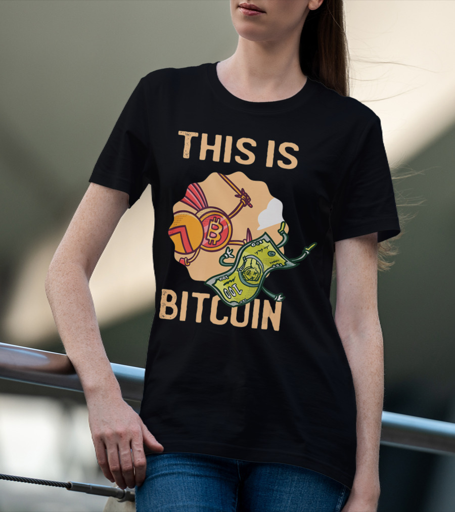 This Is Bitcoin Crypto Hodl Hold Shares Spartan Capital Bull Bear T-Shirt