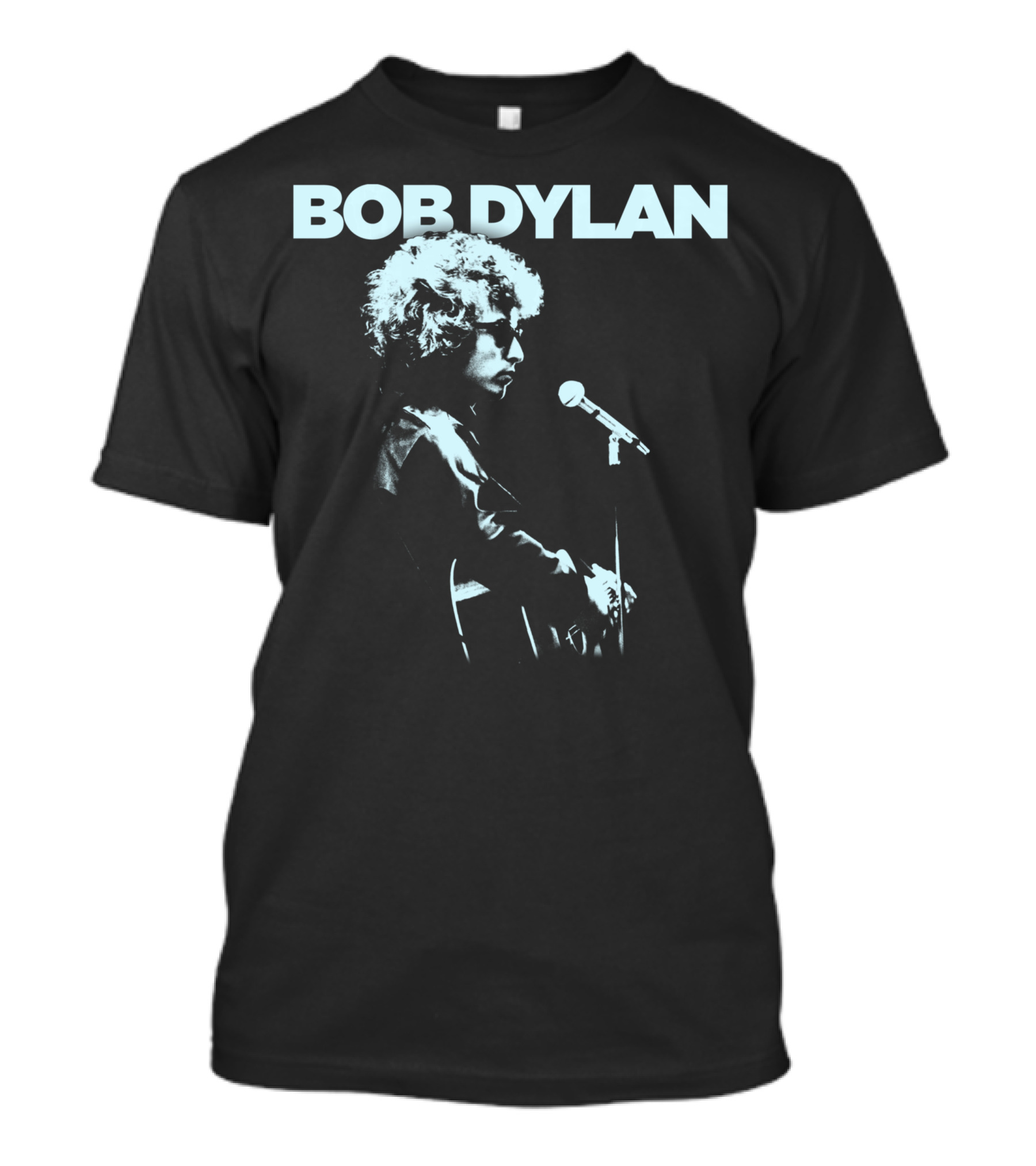 Bob Dylan Profile Microphone T-Shirt
