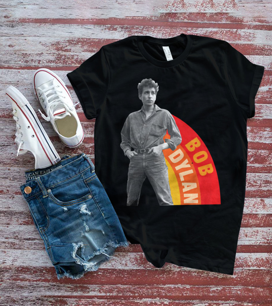 Bob Dylan Rainbow Photo T-Shirt