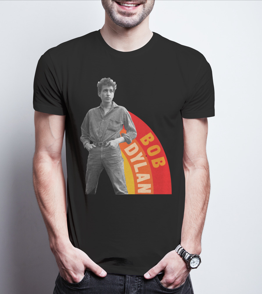 Bob Dylan Rainbow Photo T-Shirt