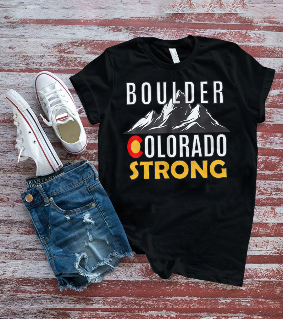 BOULDER COLORADO STRONG Mountain T-Shirt