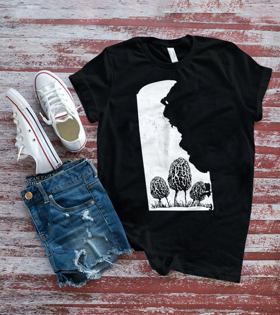 Delaware Morel Mushroom Hunting Foraging Shrooming Hunter Exploration T-Shirt
