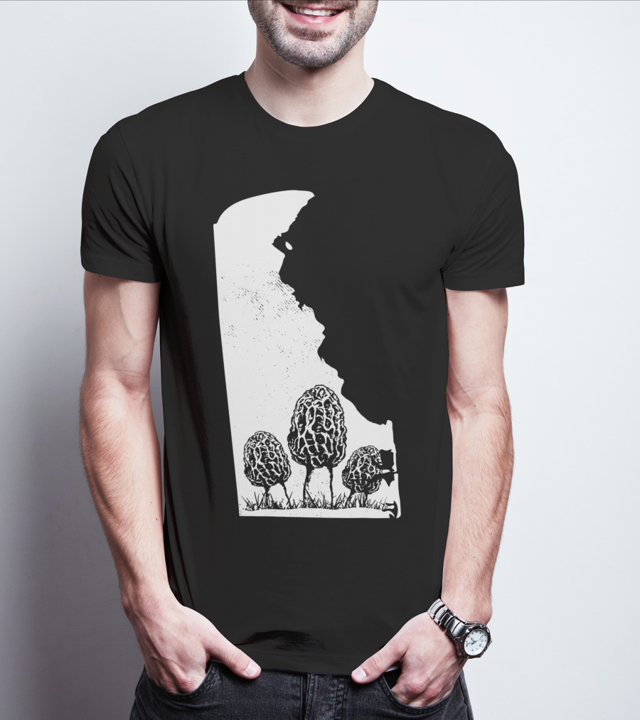 Delaware Morel Mushroom Hunting Foraging Shrooming Hunter Exploration T-Shirt