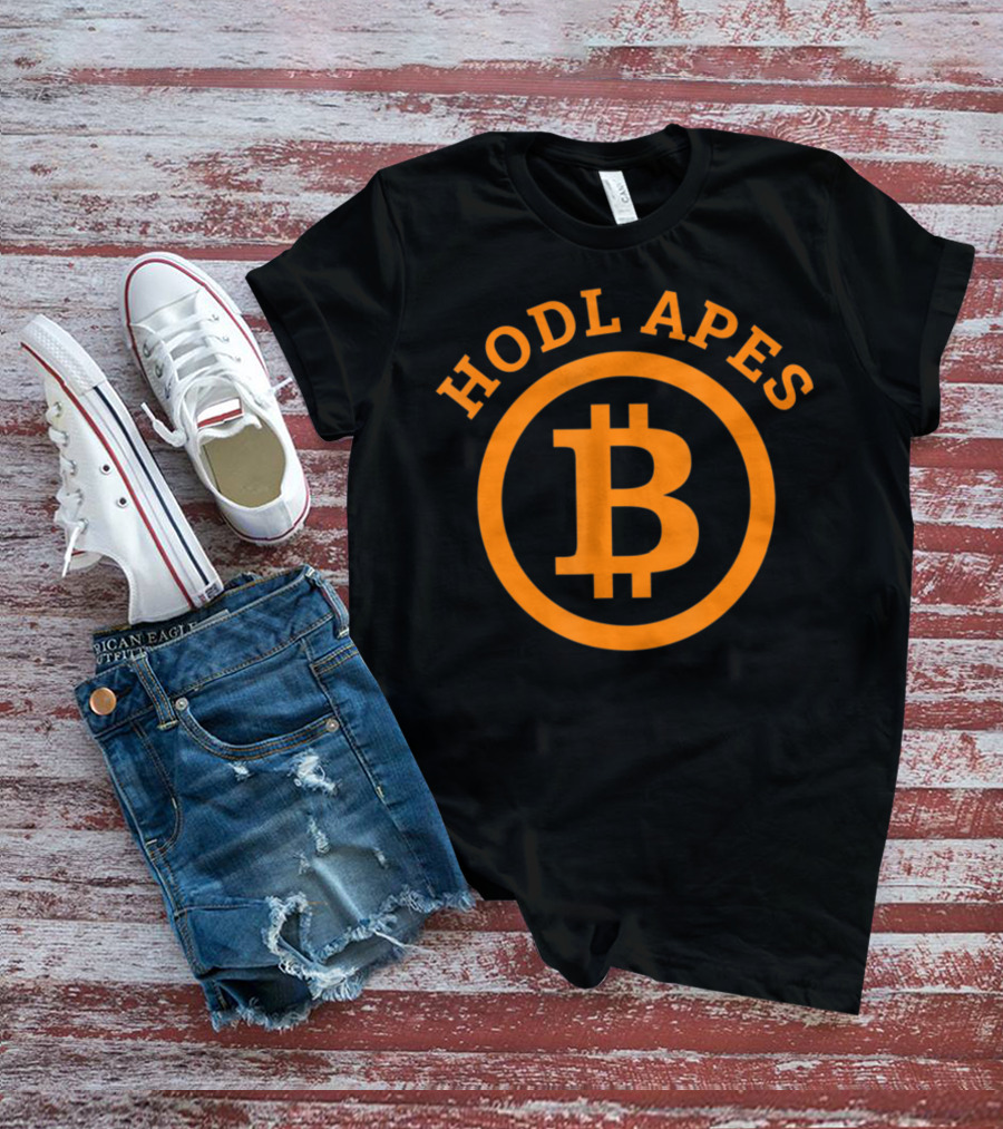 Hodl Apes Bitcoin Crypto Millionaire Plan Freedom Iconic T-Shirt