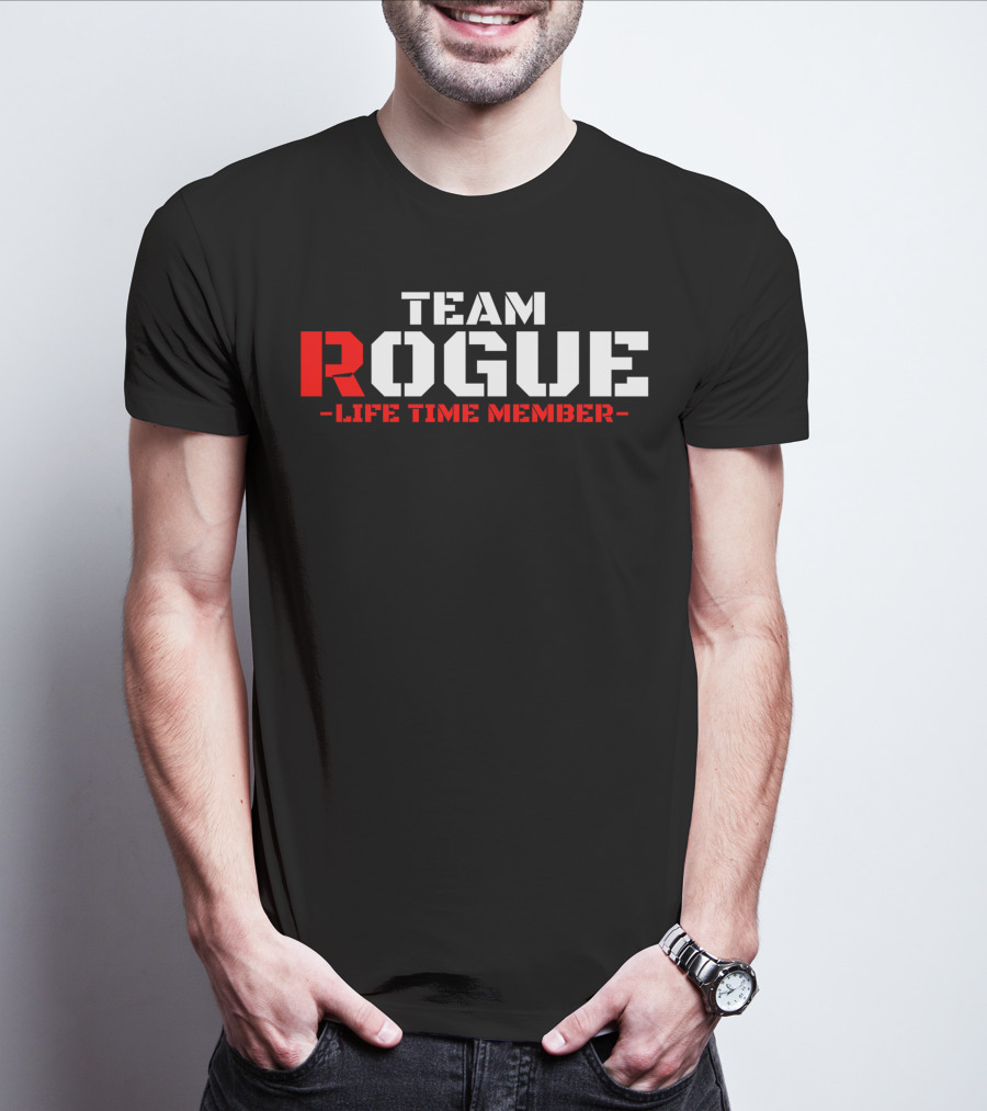 Team Rogue Life Time Member Military Style Gym Fitness Workout Training Patriotic USA T-Shirt