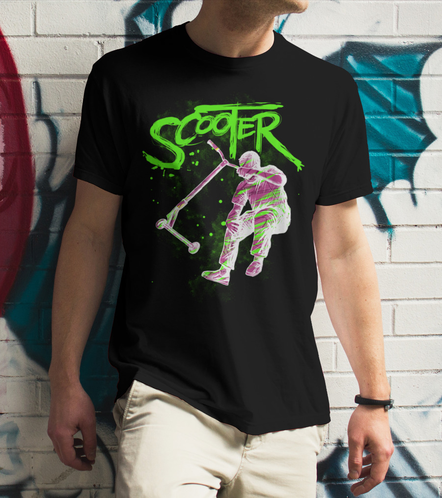 Scooter Neon Jump Action T-Shirt