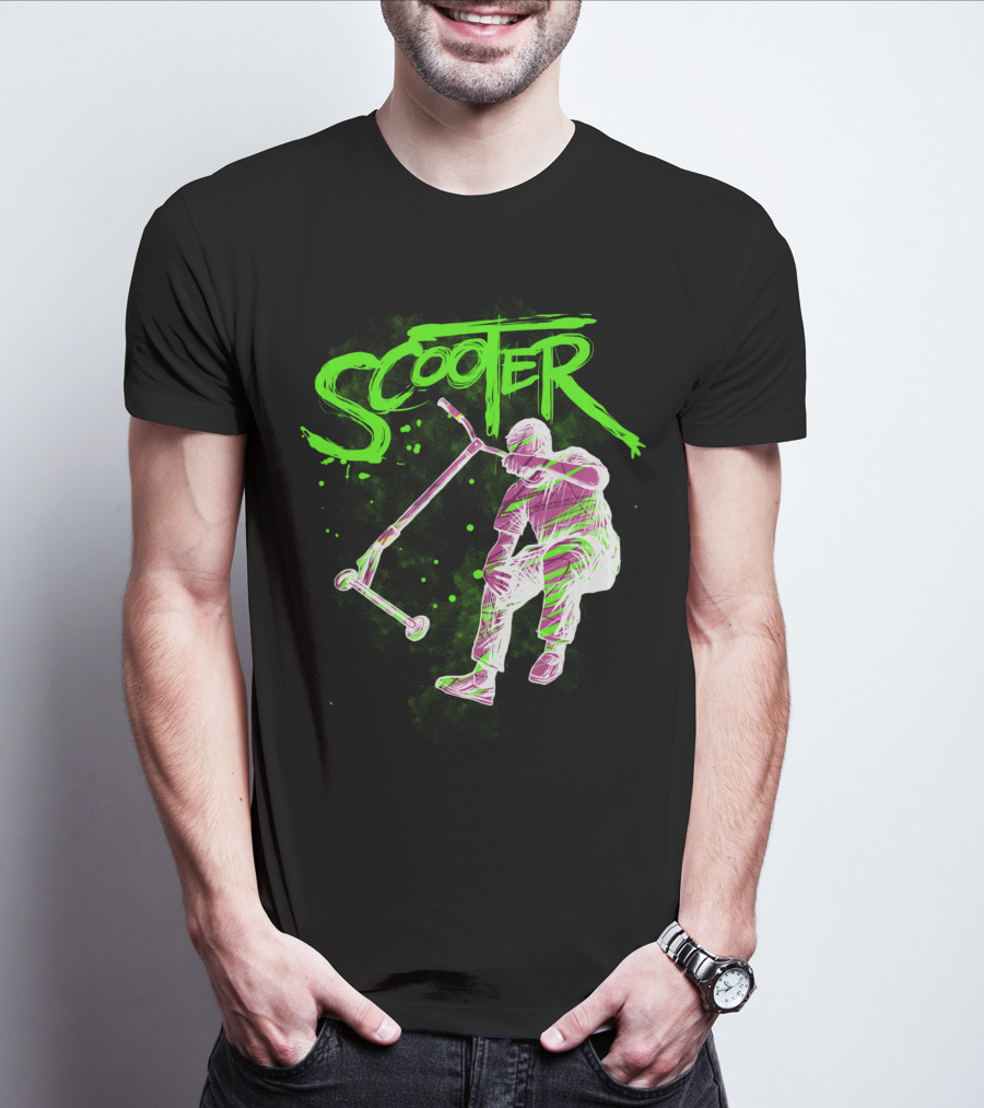 Scooter Neon Jump Action T-Shirt