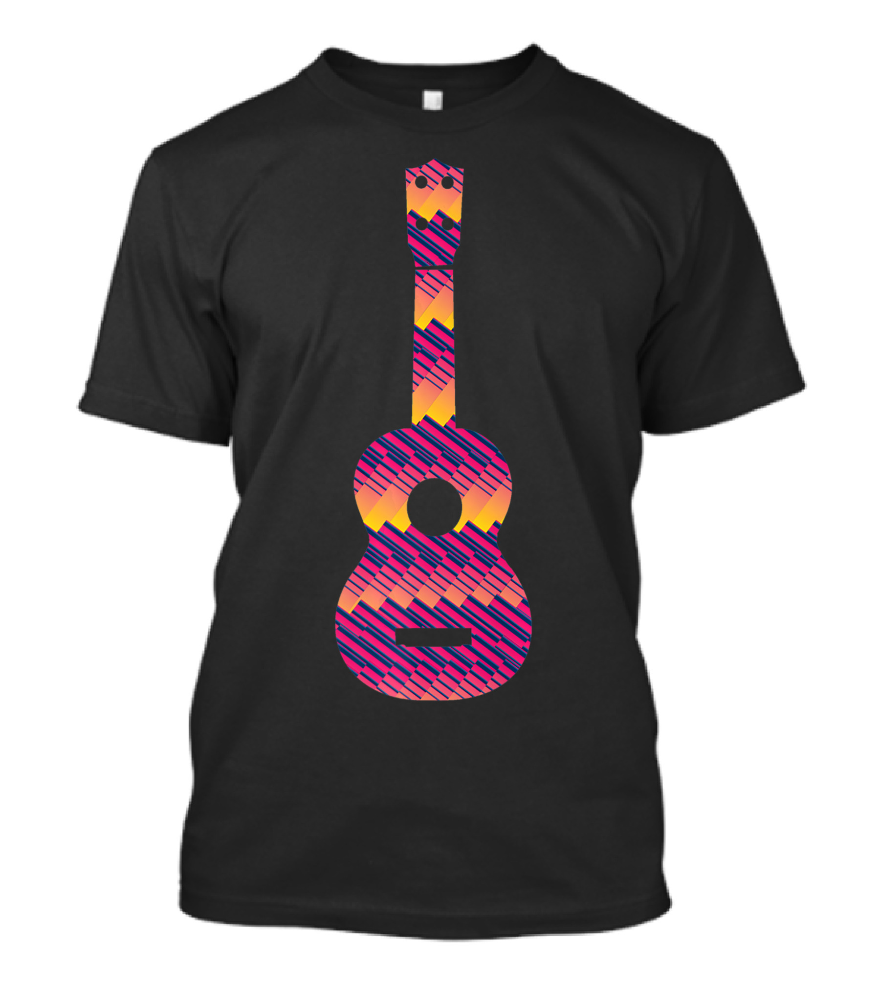 Tie Dye Sunset Guitar T-Shirt