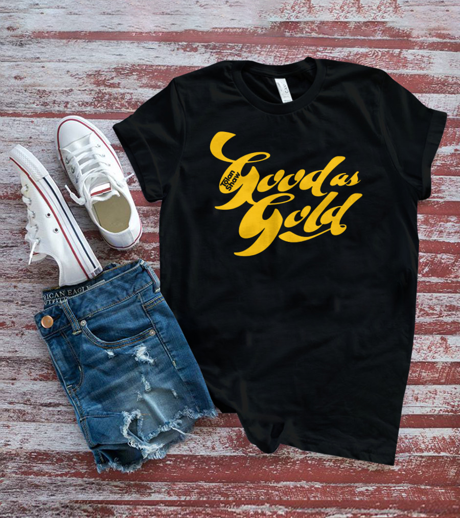 Tolanshaw Good As Gold Stylized Text T-Shirt