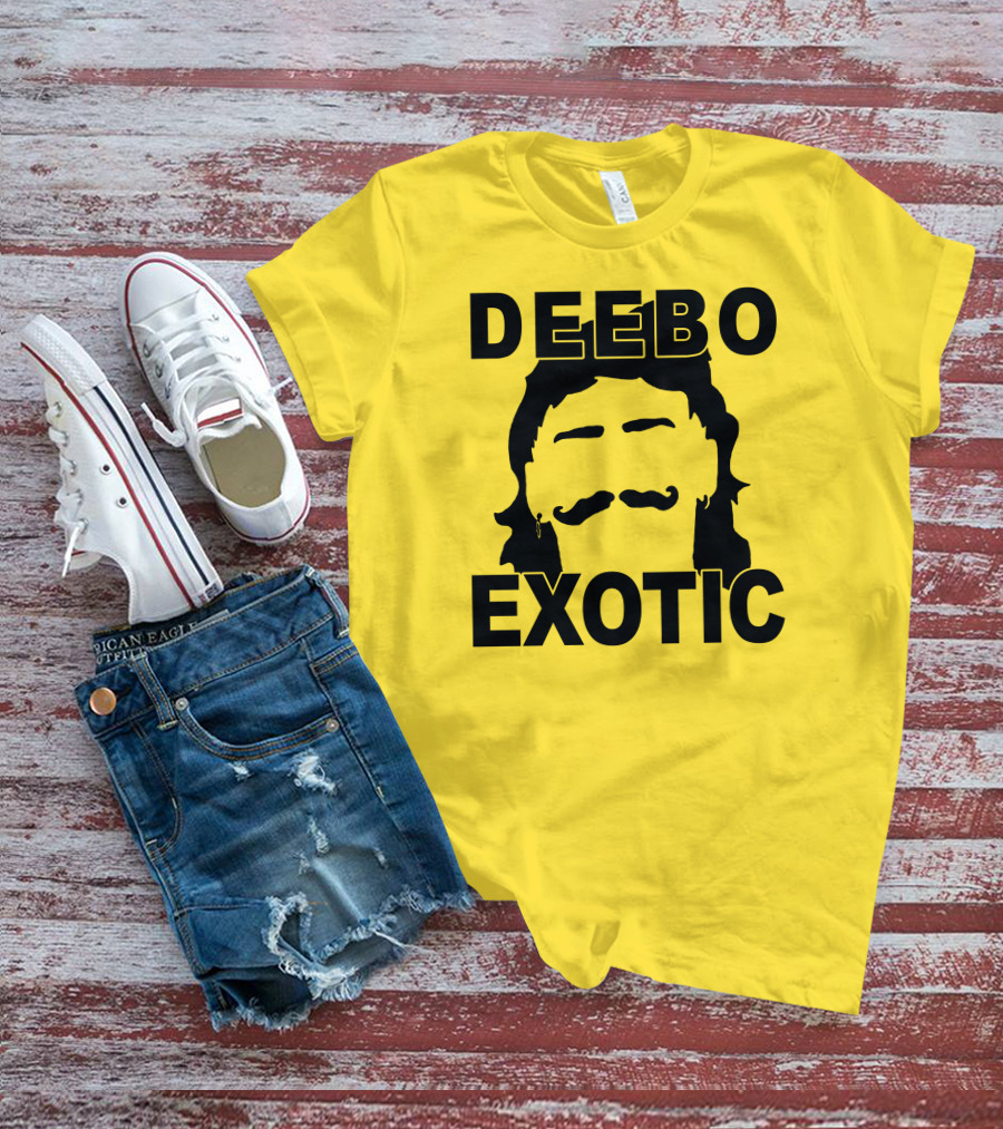 DEEB0 EX0TIC Μullet Mustache T-Shirt