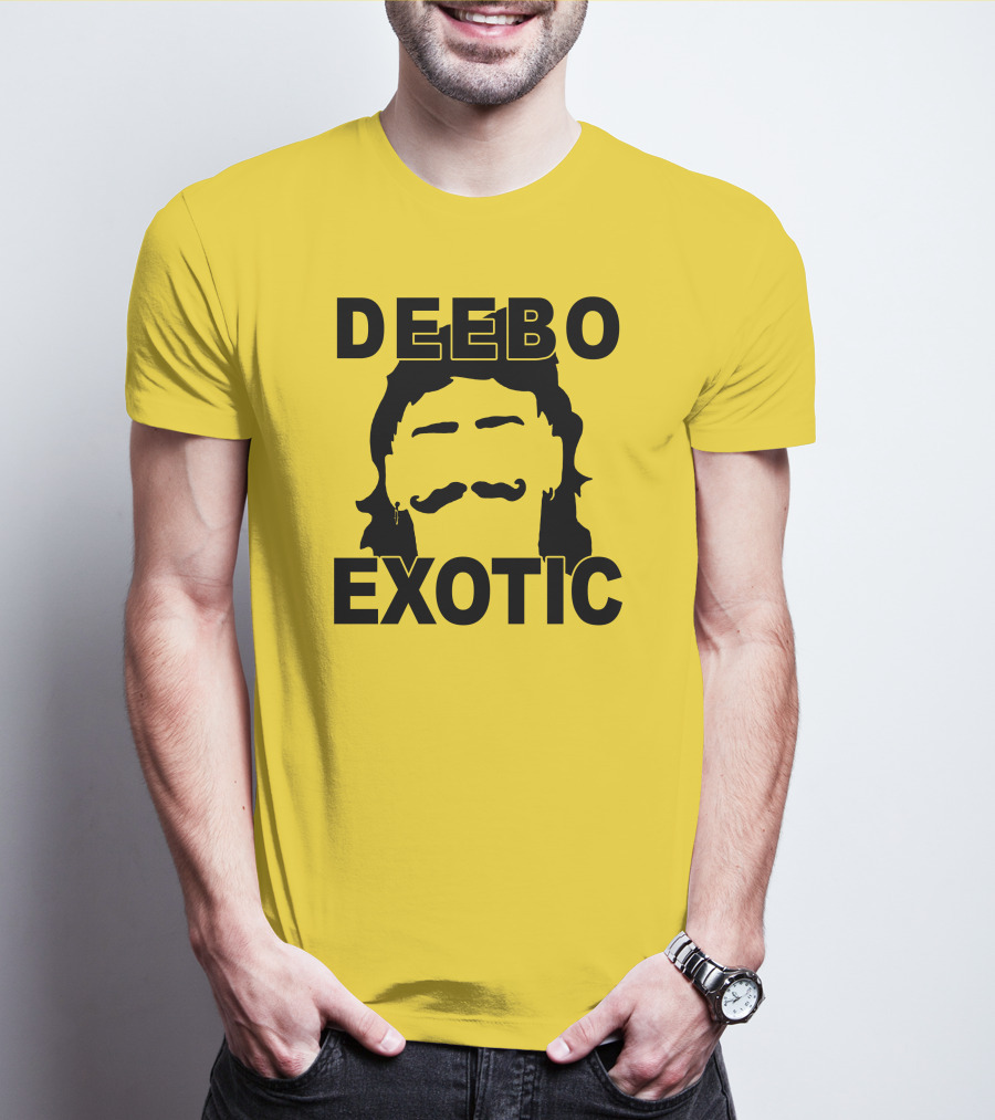 DEEB0 EX0TIC Μullet Mustache T-Shirt