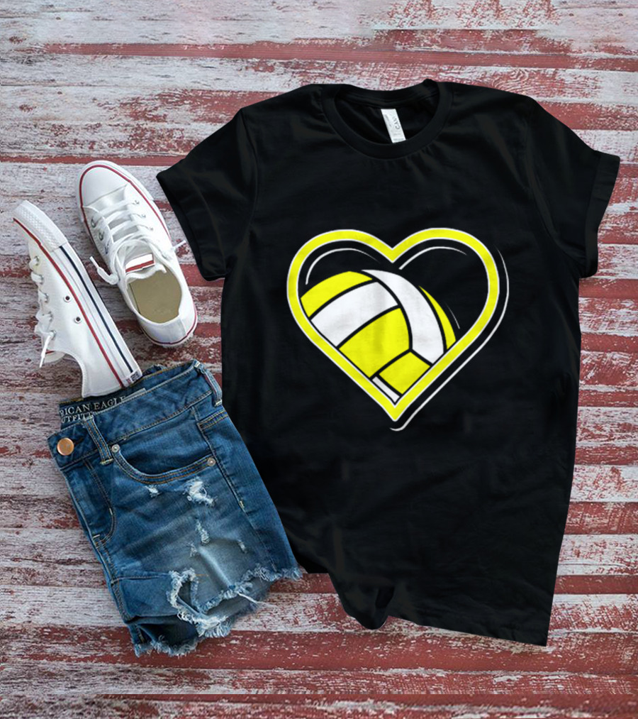 Heart-Shaped Volleyball Passion T-Shirt