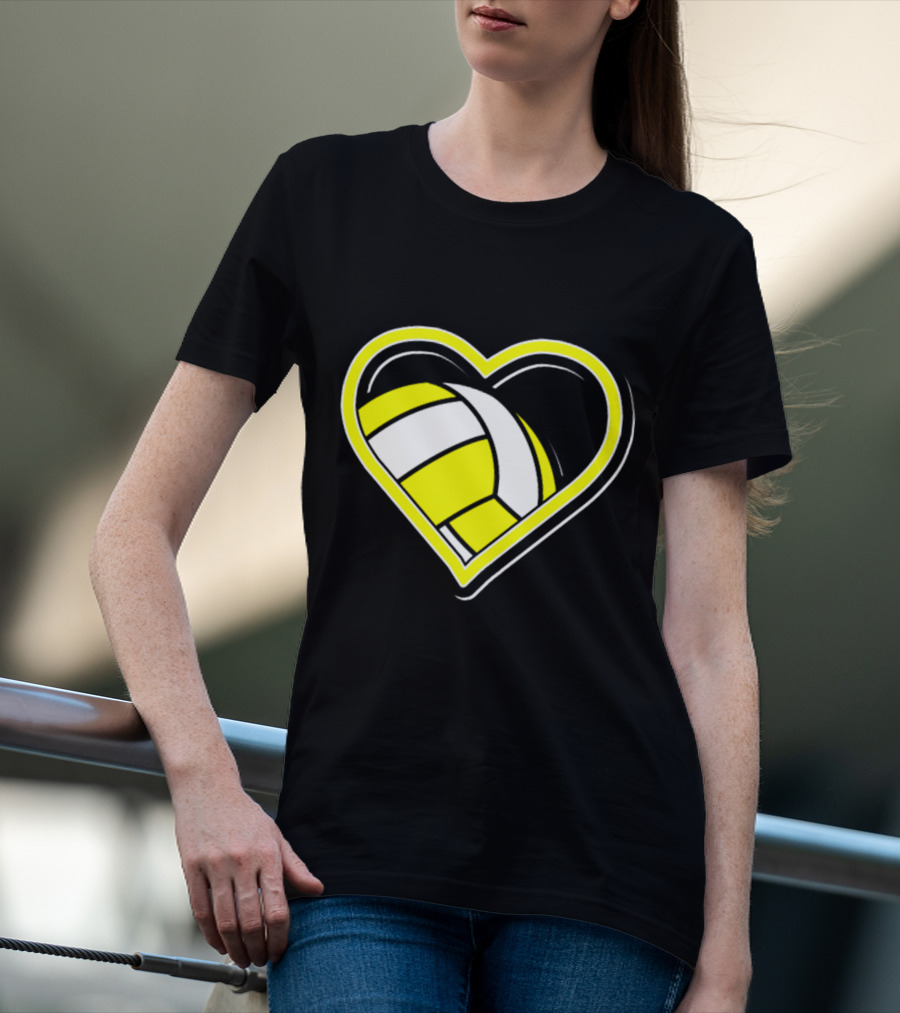 Heart-Shaped Volleyball Passion T-Shirt