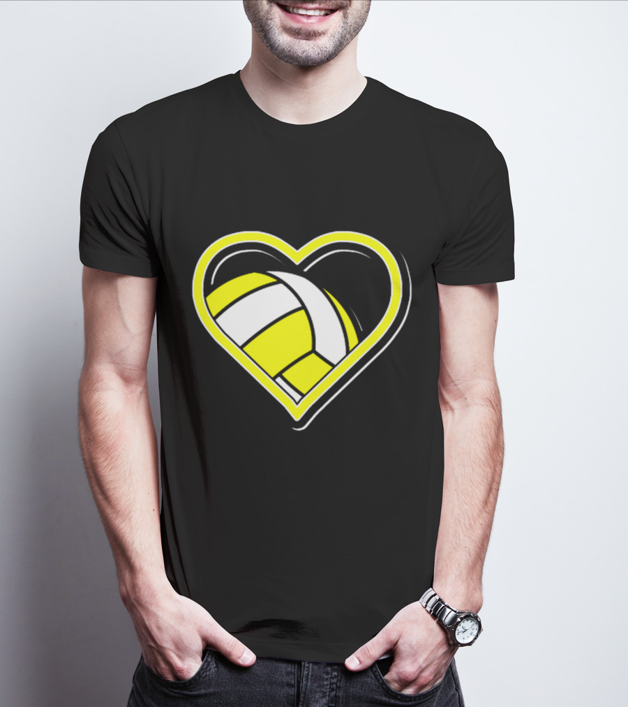 Heart-Shaped Volleyball Passion T-Shirt