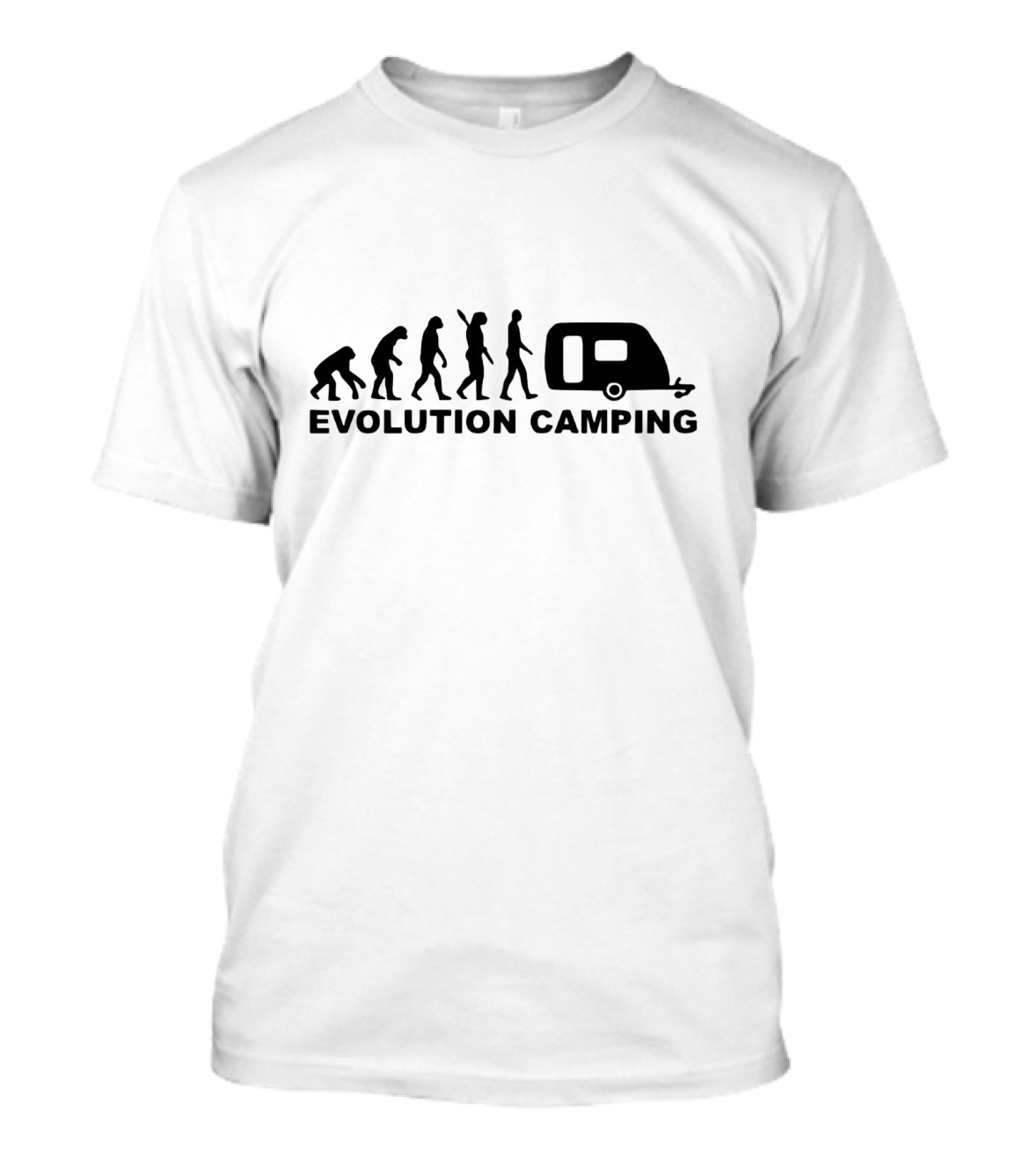 Evolution Camping Human To Caravan Journey T-Shirt
