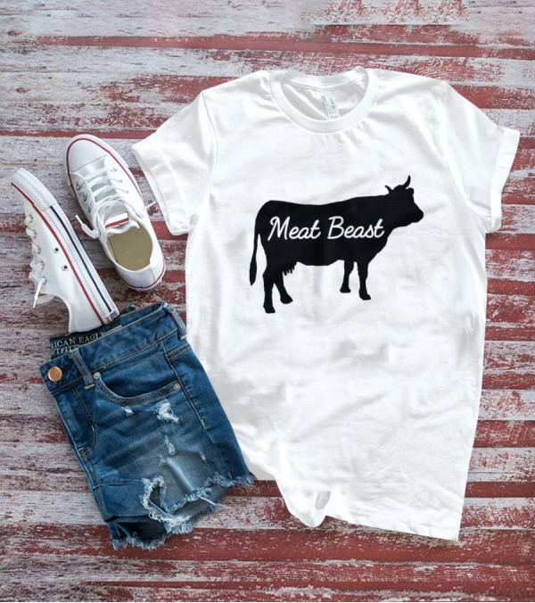 Meat Beast Bold Cow T-Shirt
